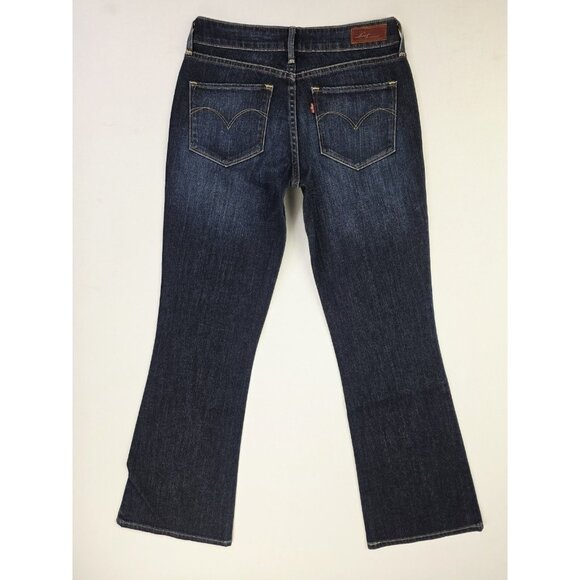Levi's Size 27X30 Womens Bold Curve Bootcut Blue Denim 5 Pocket Logo Jeans NWT - Picture 1 of 14